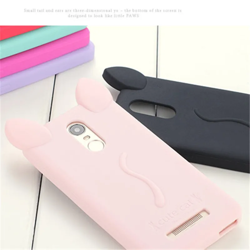 Xiaomi Redmi Note 3 чехол 3D Прекрасный Мультяшные кошачьи уши TPU гелевый Мягкий