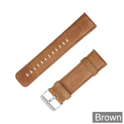 Brown Essidi прочный кожаный браслет ремешок для Fitbit Versa для женщин и мужчин Смарт-часы ремешок петля для Fitbit Versa фитнес-браслет - Цвет: Brown