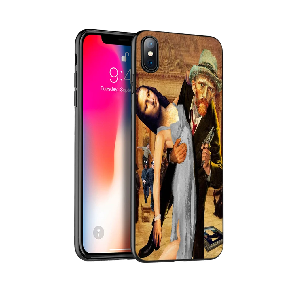 Черный чехол из термопластичного полиуретана для iphone 5 5s SE 2020 6 6s 7 плюс 8x10