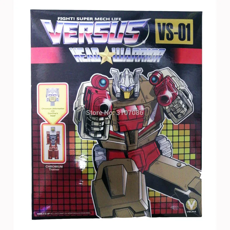 With Retail Boxes VS-01 G1 MFT трансформация Chromedome Chivalrouser VS01 голова WERRIOR Deluxe фигурка робота игрушки - Цвет: With Retail Boxes