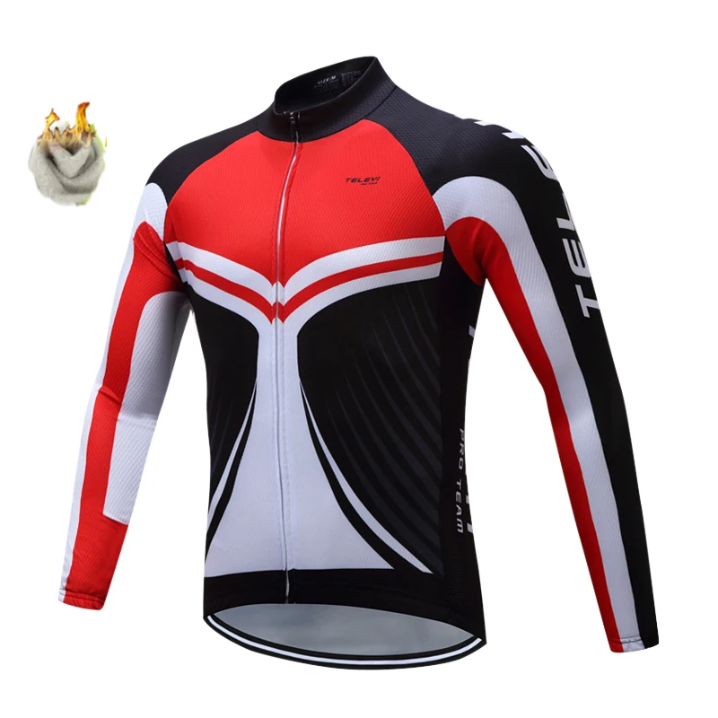 

2021 Cycling Jersey long sleeve Winter Thermal Fleece Windproof and rain protection combined Bicycle cloth Bike Jacket