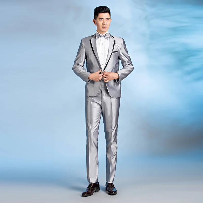 Мужские костюмы мужской костюм жениха формальное платье terno приталенный homme mariage