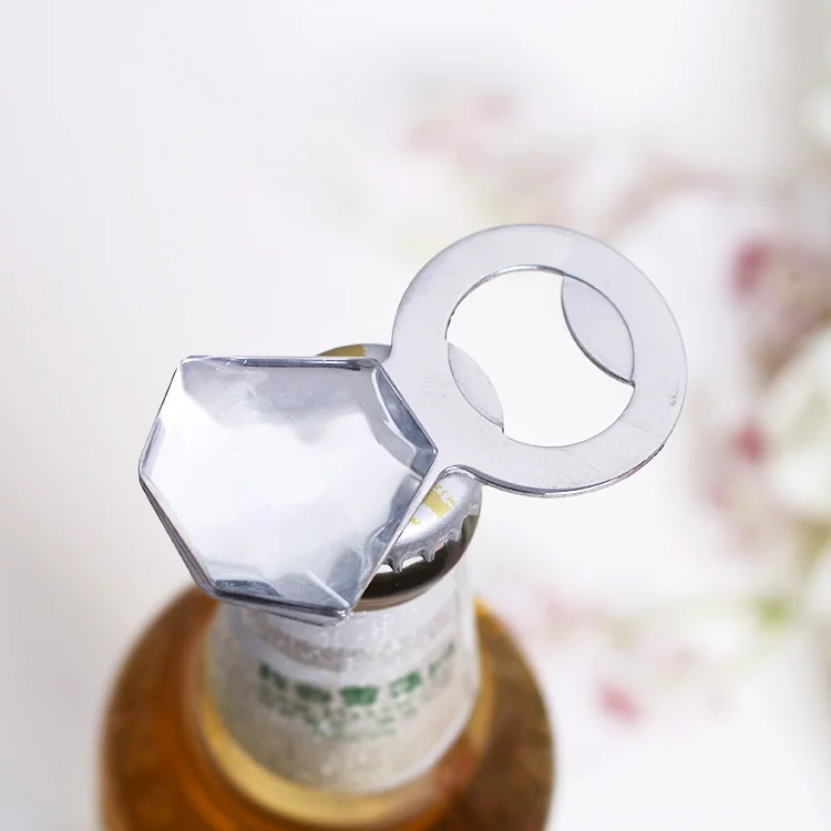 Алмазное кольцо открывалка для бутылок в подарочной коробке Свадебная вечеринка