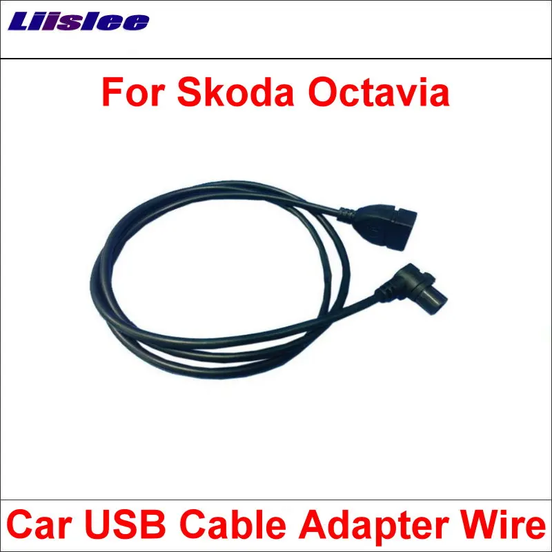 Liislee оригинальные вилки к USB адаптеру Conector для Skoda Octavia Автомобильное CD-радио аудио