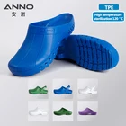 ANNO TPE Рабочая обувь с ремешком, сабо, тапочки для медсестер, стоматологическая больница, засорение, лаборатория, высокая термостойкость, Сабо