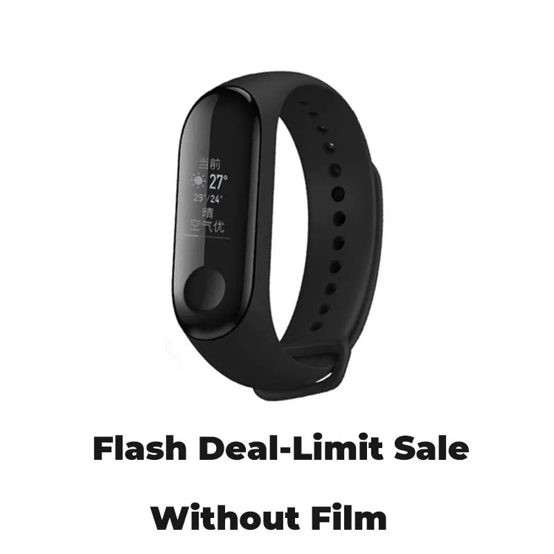 Flash Deal Новинка, Xiaomi mi смарт-браслет 3, 0,78 дюймов, OLED, мгновенное сообщение, Идентификатор вызывающего абонента, погода, Forecate mi Band 3 - Цвет: Flash Deal