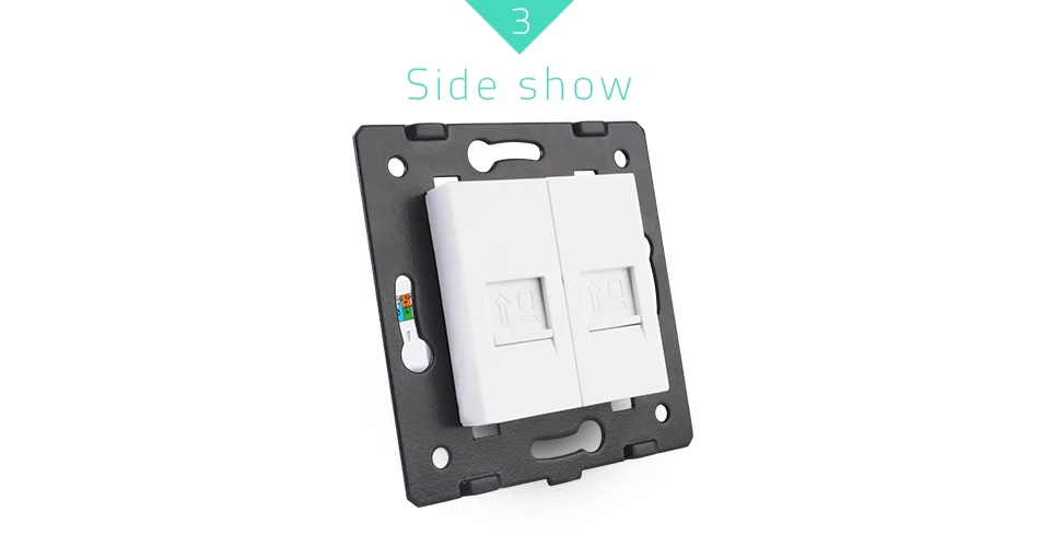 Производство Livolo, база Socket/Outlet/Plug для DIY продукта, 2 банды компьютерная розетка VL-C7-2C-11