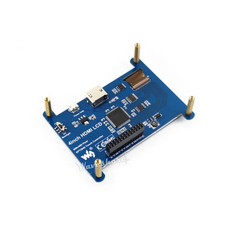 ЖК экран Waveshare 4 дюйма резистивный сенсорный для Raspberry Pi HDMI интерфейс IPS дисплей