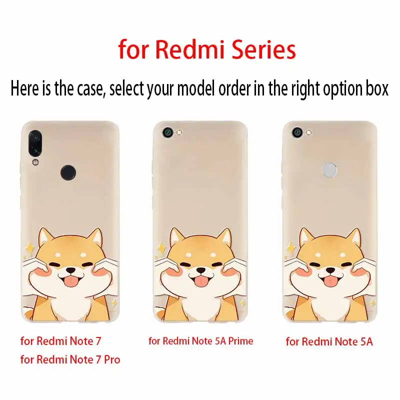 Мягкий чехол для Xiaomi Redmi Note 10 9 8 7 6 5 Pro Max 10S 9S 9T 8T 4G 5G с изображением животных Шиба-ину
