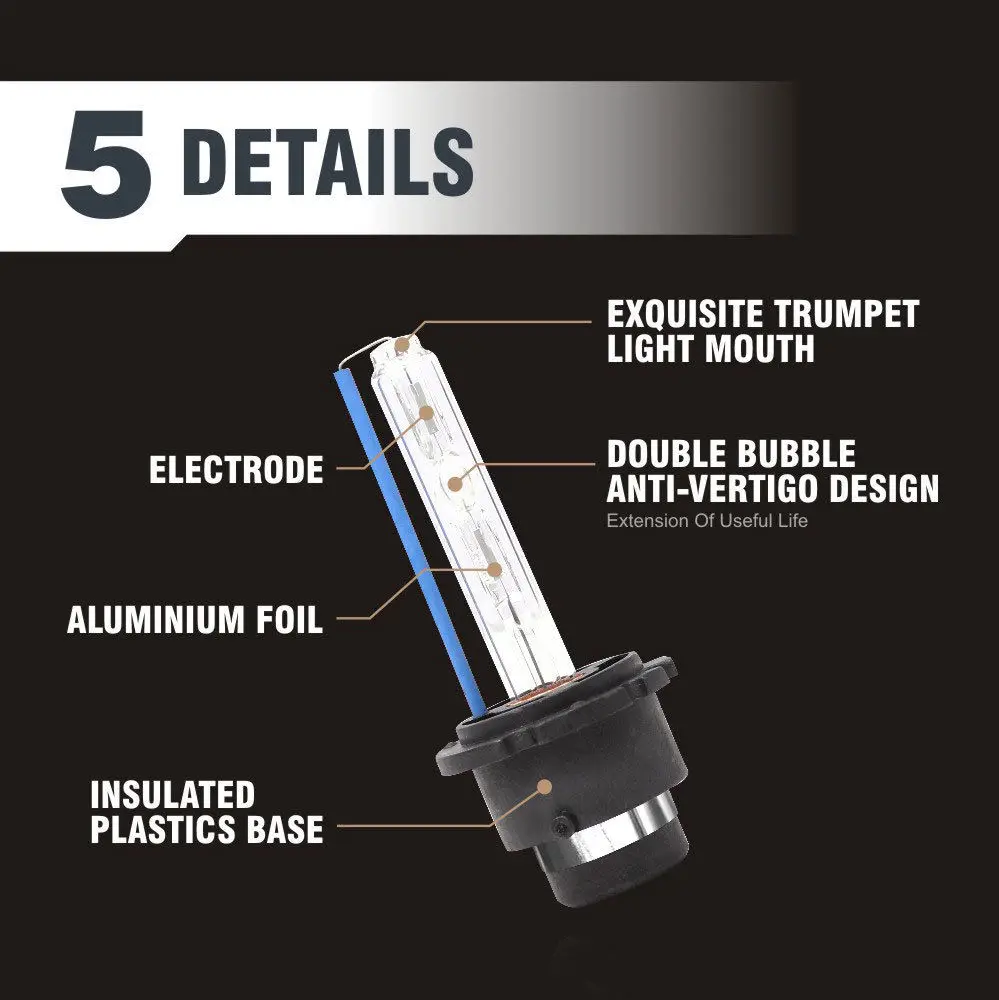LaLeyenda отражатели 2 шт мощностью 12V 35W 4000LM D2S/D2R/D2C D4S/D4R/D4C HID лампы 4300K 5000K 6000K 8000K металлический коготь супер белый Автомобильные светодиодные лампы фар