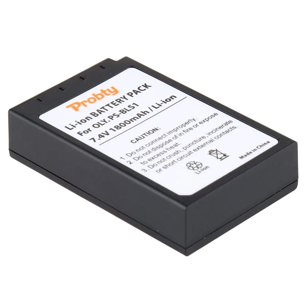 PROBTY PS-BLS1 PS BLS1 Battery + LCD USB Charger for Olympus PEN E-PL1 E-PM1 EP3 EPL3 Evolt E-420 E-620 E-450 E-400 E-410 | Электроника