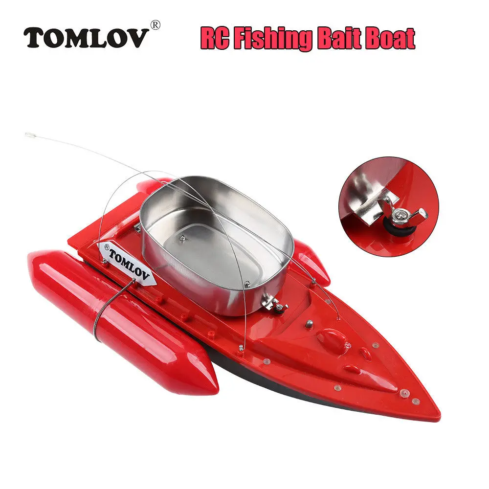 TOMLOV T10W Мини RC лодка 300 м Пульт дистанционного управления рыболовные приманки