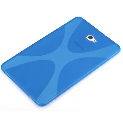 blue Чехол для samsung Galaxy Tab A 10,1 T580 T585, GARUNK X-Line, мягкий силиконовый полупрозрачный гелевый Чехол из ТПУ для SM-T580 - Цвет: blue