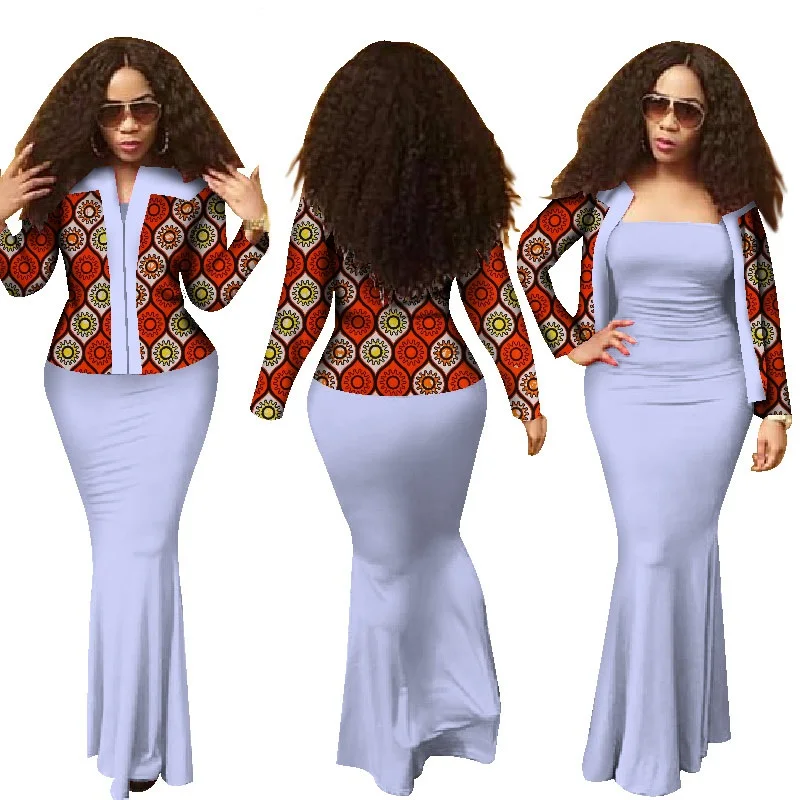 African Bazin Riche Dresses Women African Clothing Direct Selling Special Offer 2019 Cotton Batik Print Dress
