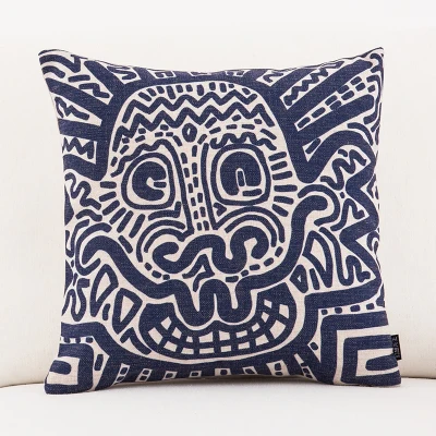 4 Keith Haring Граффити Печатные квадратные декоративные пледы Наволочки чехол для подушки наволочка для дивана дома Capa De Almofadas 45x45 см - Цвет: 4
