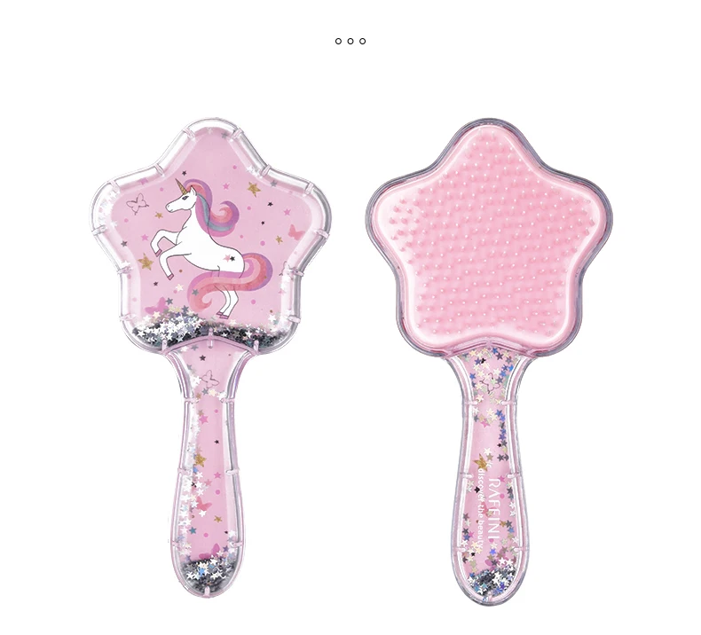 Звезда Массажная расческа дома дети гребень Милые гребешок для девочки носят