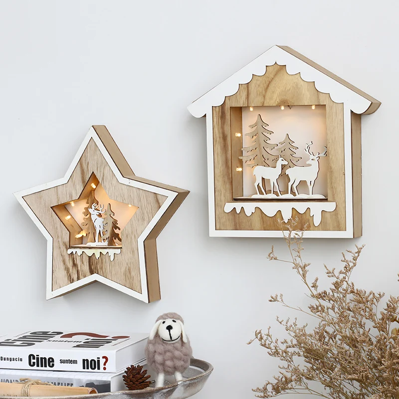 Скандинавские деревянные настенные украшения ELK Lighting для гостиной креативный