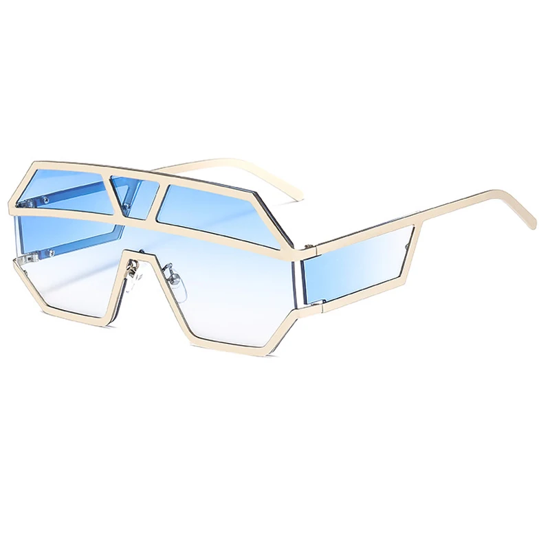 C7-Silver-Blue ALOZ MICC, новинка, цельные линзы, солнцезащитные очки для женщин, большие размеры, квадратные солнцезащитные очки,, фирменный дизайн, мужские солнцезащитные очки, Оттенки UV400, Q402 - Цвет линз: C7-Silver-Blue