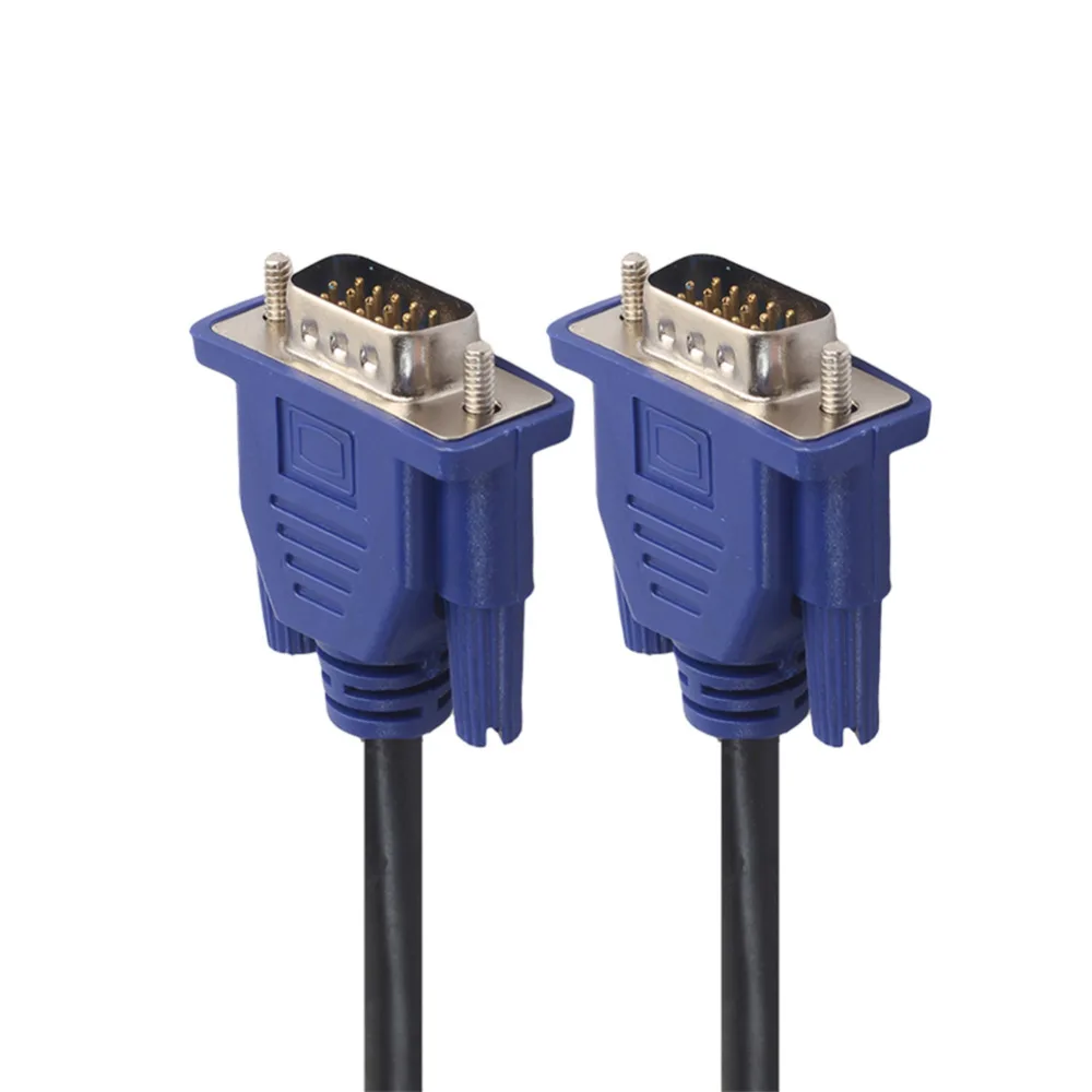 Кабель VGA 1080 P VGA плетеный щит высокого качества VGA HDTV кабель с магнитным кольцом 1 м 2 м 3 м 10 м VGA папа-папа