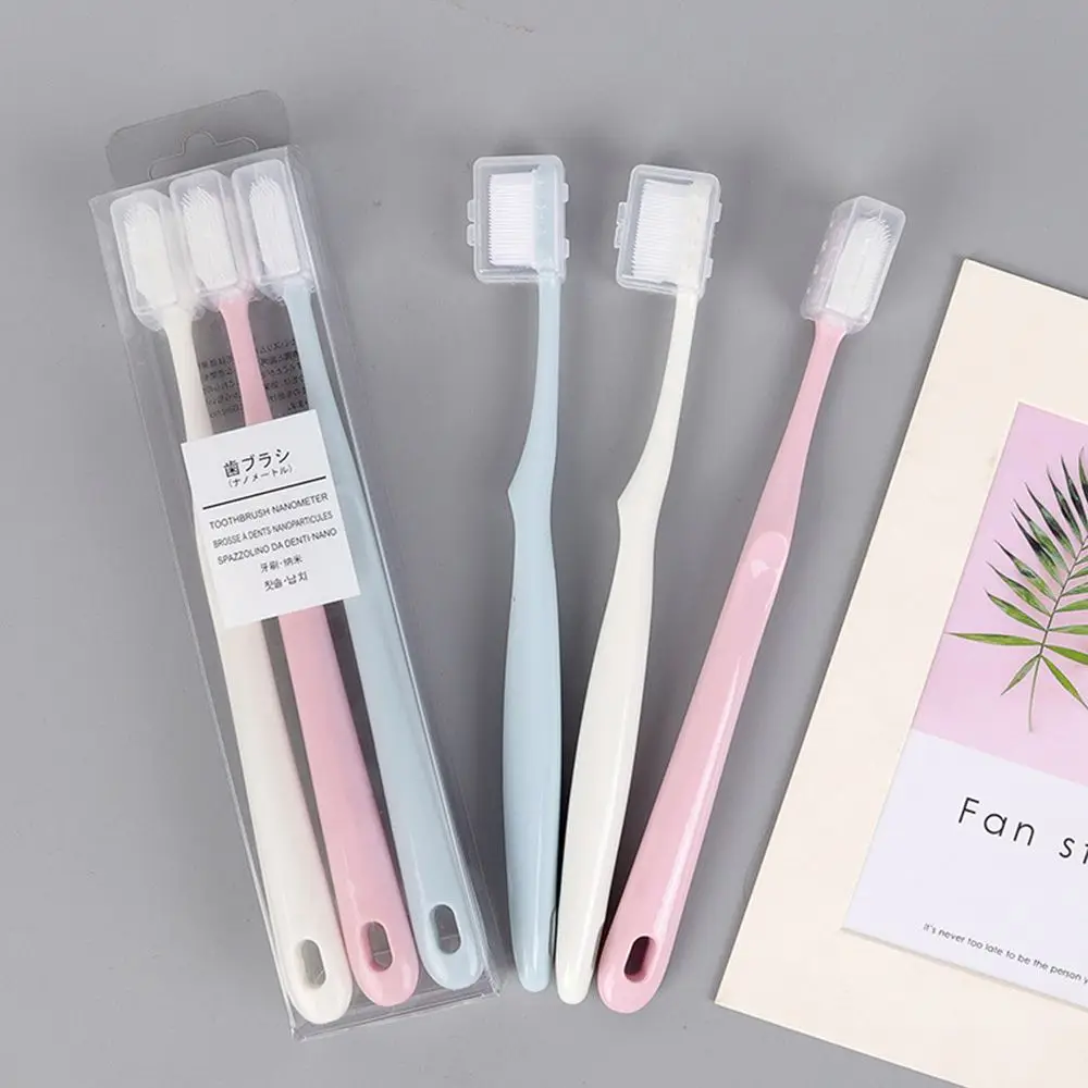 Ультрамягкая нано зубная щетка портативная мягкая щеточка для волос