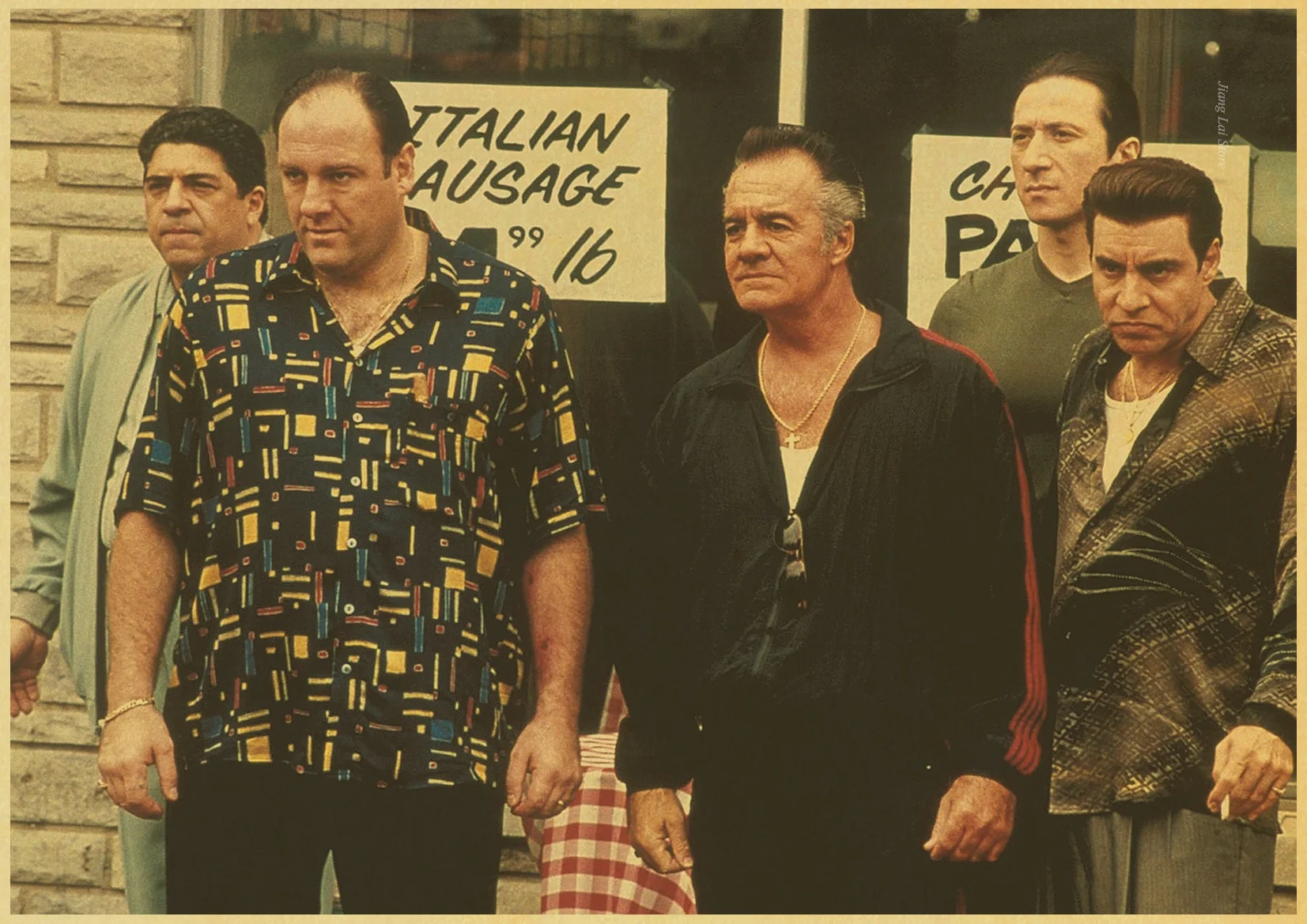 H162 James Gandolfini Sopranos винтажный бумажный плакат настенная живопись украшение дома 42X30 см 30X21 см - Цвет: H162