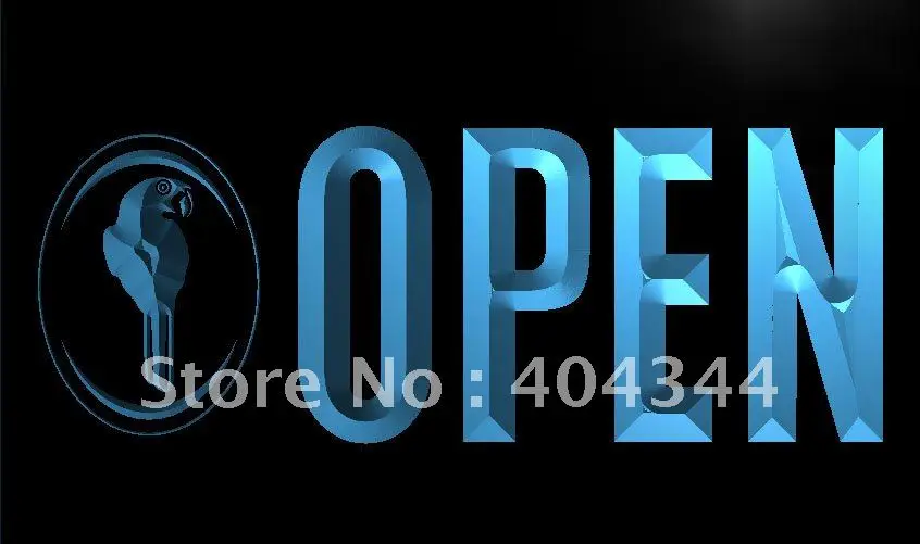 

LK851- OPEN Декор попугай Bar Beer Новый светодиодный неоновый Световой знак