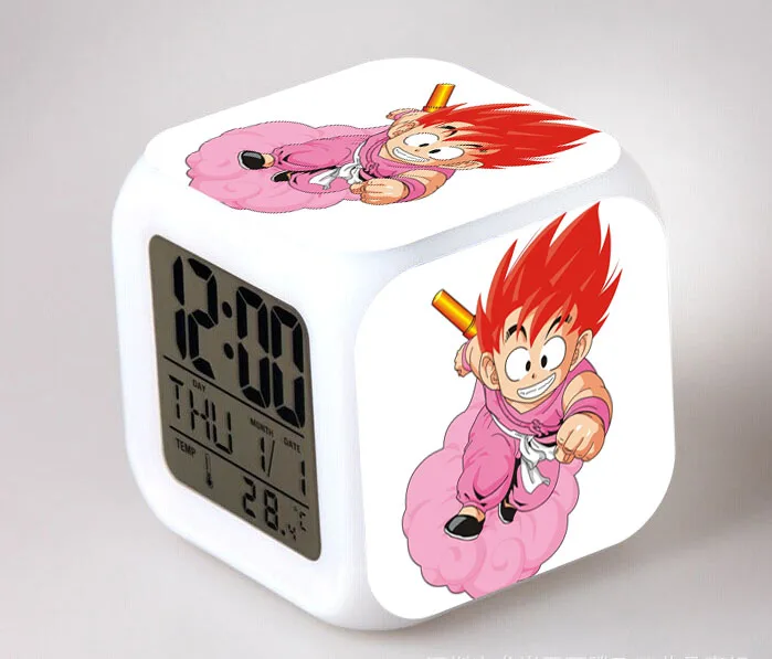 36 Аниме фигурки Dragon Ball z светодиодный цветной сенсорный светильник Супер Saiyan God супер Гоку Вегета будильник ПВХ Супер Figma детские игрушки - Цвет: 36