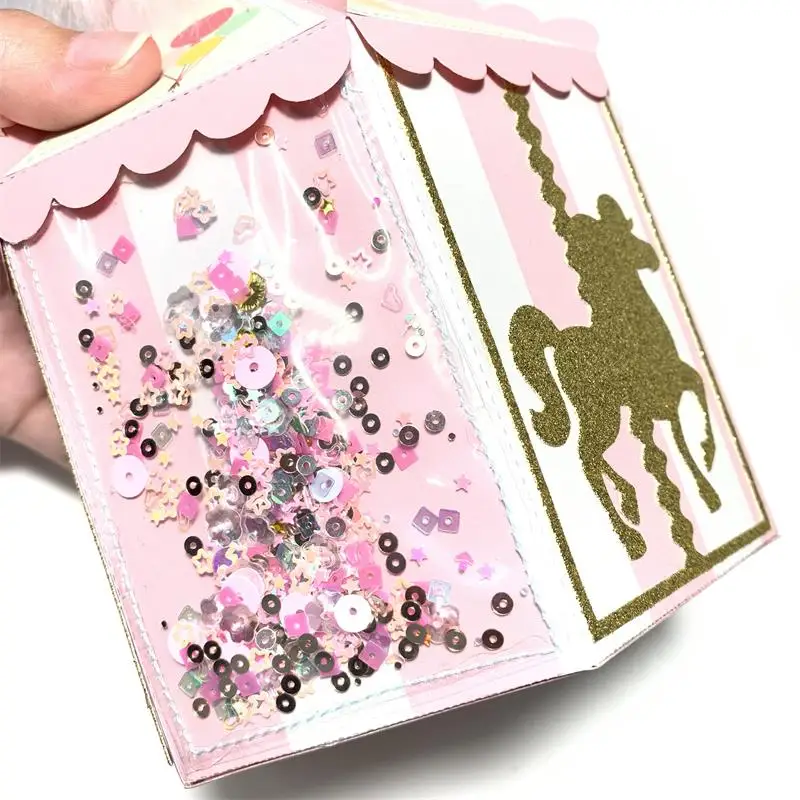 Металлические трафареты YPP для рукоделия карусель в коробке сделай сам