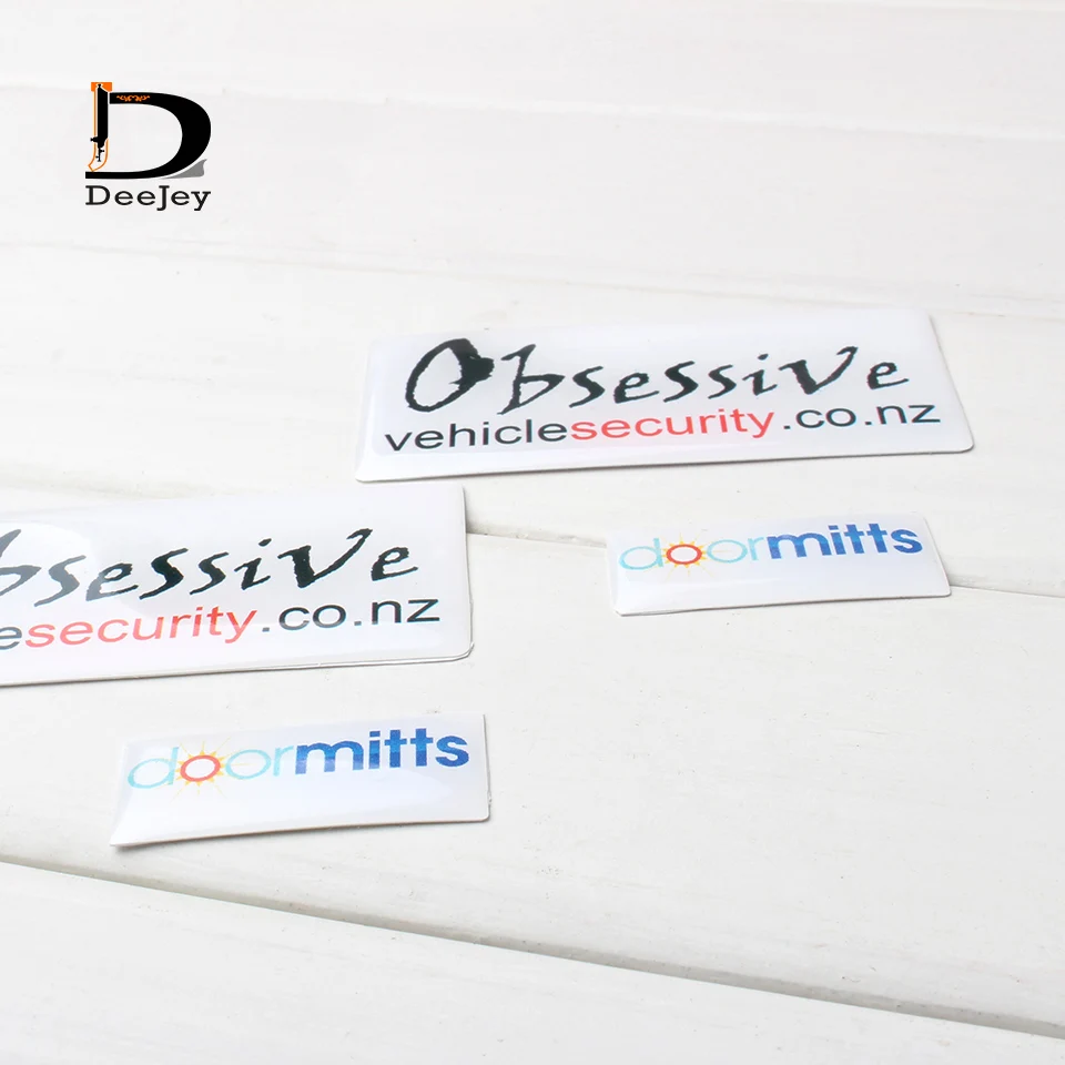 Заказные печатные прозрачные цветные купольные смолы этикетки клейкие