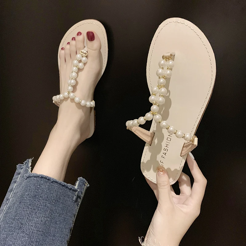 Летние пляжные вьетнамки женские сандалии повседневные ручной работы на плоской