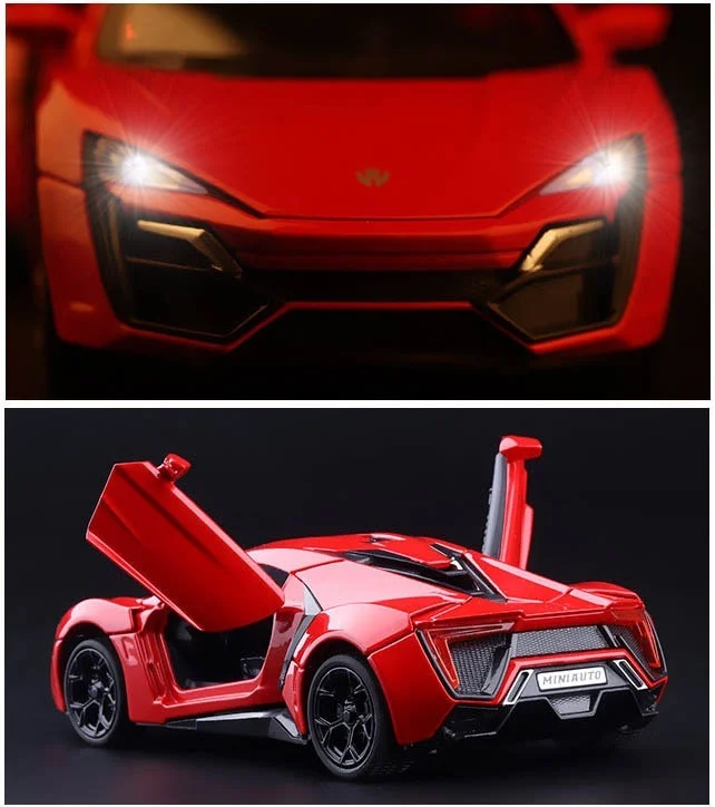 Lykan Hypersport модель автомобиля высококачественные Литые металлические автомобили