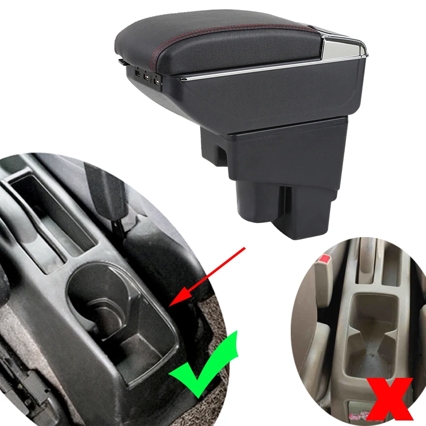 Автомобильный Usb подлокотники вращающийся для Honda Fit Джаз 2003 до 2007 хэтчбек