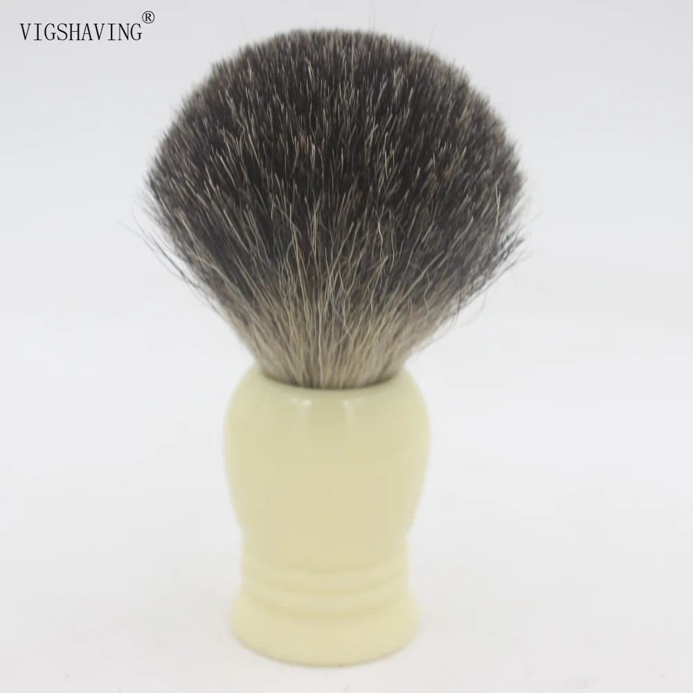 VIGSHAVING Черный Из Натурального Волоса барсука щетка для лица для Для мужчин бритья влажное Бритье