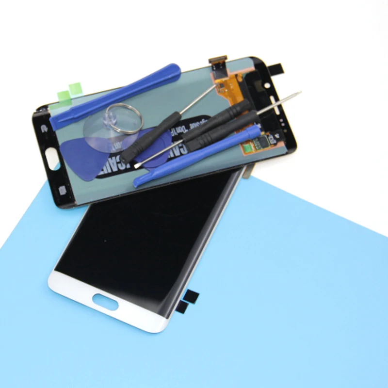 Новый AMOLED ЖК дисплей s для Samsung Galaxy S6 edge Plus G928 G928F планшета сенсорный экран без