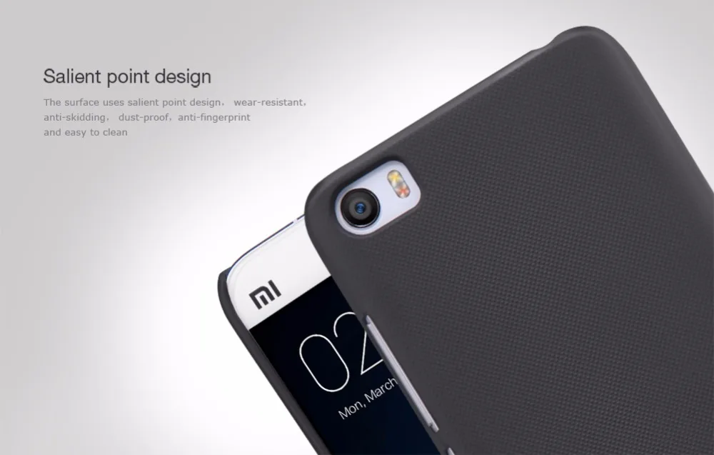 Xiaomi mi 5 чехол NILLKIN супер матовый защитный жесткий чехол-накладка+ розничная посылка