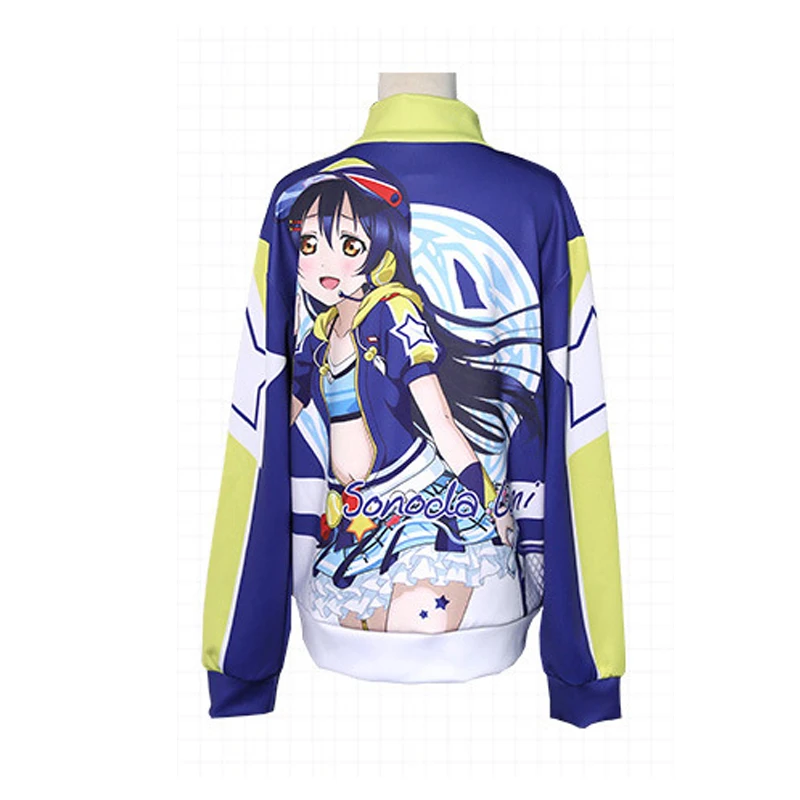 LoveLive! U's Hoshizora Rin Cosplay Costume Love Live толстовка с капюшоном для мужчин и женщин весна