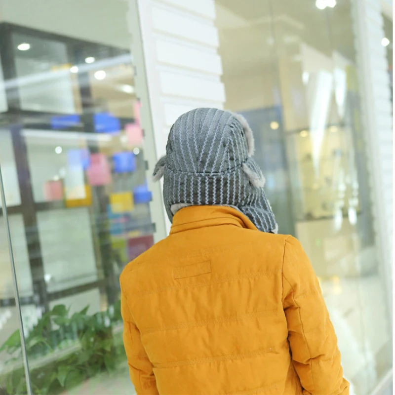 HT542 Новые популярные русские шапки для зимы унисекс головные уборы мужские