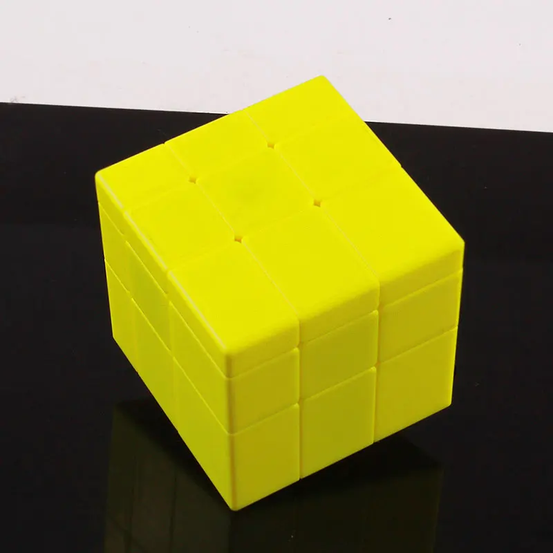 QIYI 3x3x3 Скорость магическое зеркало куб профессиональный с глянцевым покрытием желтый Stickerless головоломка твист cubo magico игрушки для детей