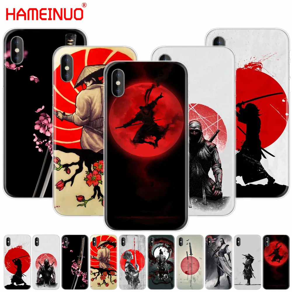 hameinuo japan the samurai ninja cell phone cover case for iphone x 8 7 6 4 4s 5 5s se 5c 6s plus free global shipping