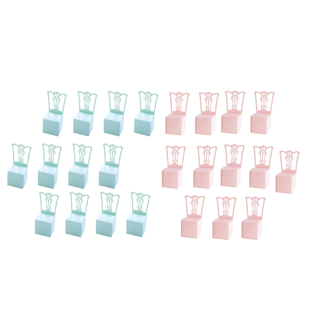12x Solid Wedding Party Chocolate Candy Box Paper Gift Lovely Chair Shape Decorative For Favor | Дом и сад
