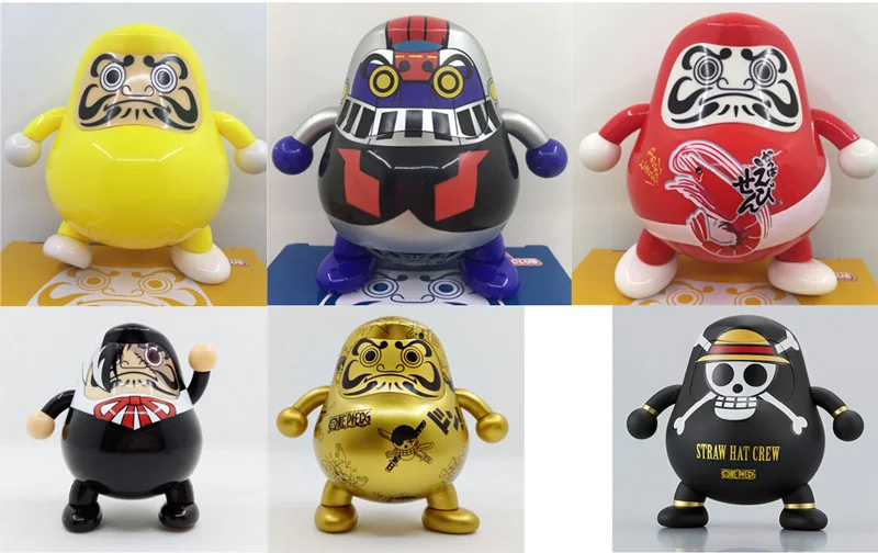 

Hot Sale Japan Classic Daruma Club One Piece Black Jack AKA-ONI 8cm Cute Statue Various Types Tamashii Nations Action Figure