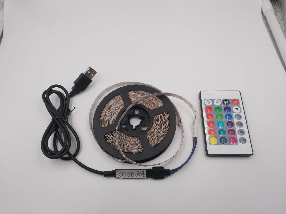 Светодиодный светильник с питанием от USB 5 в постоянного тока 2835 RGB/белый/теплый белый водонепроницаемая лента светодиодный светильник 1 м 2 м 3 м 4 м 5 м ТВ фоновый светильник ing