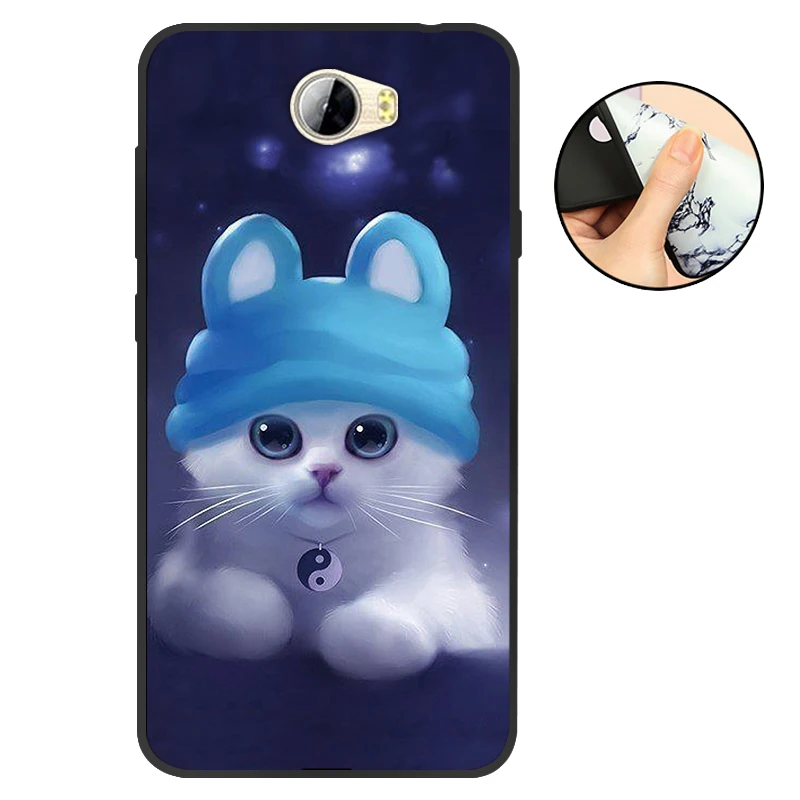 T08 Для huawei Y5 II чехол для huawei Y5 2 Y5II CUN-L21 CUN-U29 задняя крышка Y6 II Компактный Мягкий ТПУ силиконовый чехол для Honor 5A LYO-L21 черный - Цвет: T08