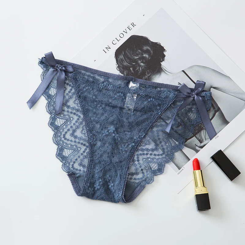 Кружево хлопок промежность трусики женские пикантные umderwear кружевные трусы для