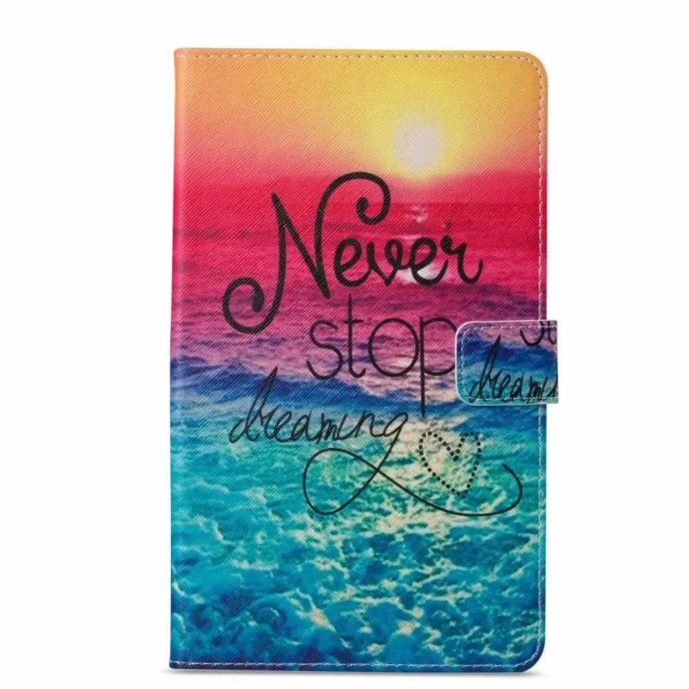 04 Модный чехол с изображением цветка Совы черепа для Samsung Galaxy Tab A 8,0 Smart tt385 8," Smart Cover Funda Tablet Shell - Цвет: 04