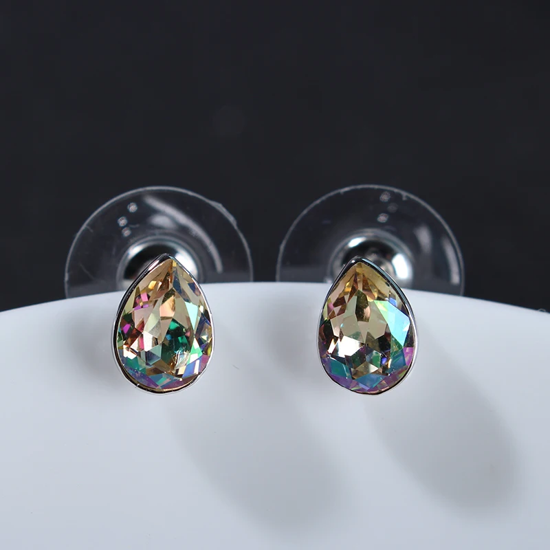 Женские серьги гвоздики с кристаллами Сваровски 0 8 см|brand stud earrings|stud earringsbrand earrings |