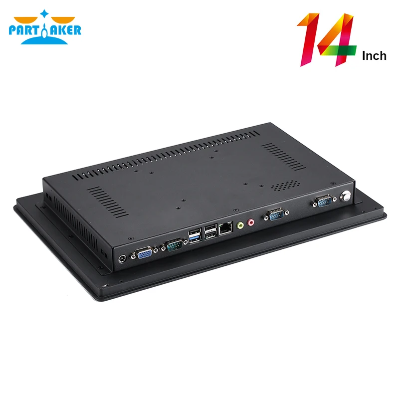 

14 Inch Embedded 10 Points Capacitive Touch Screen Intel Celeron 3855U All in One Computer Panel PC Partaker Z10