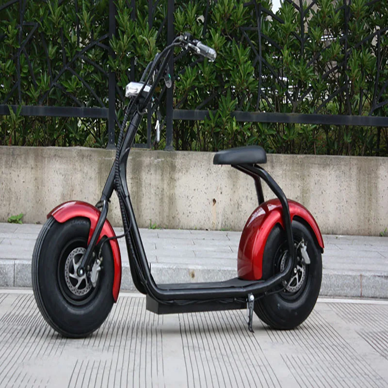 Электрический скутер Citycoco E-Bike Fat вакуумный резиновый широкий 9 дюймов шины 1000 Вт 60V12Ah литиевая батарея Bluetooth подключение обновлено