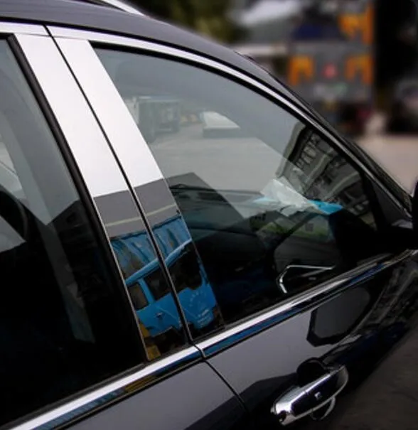 Новые Оконные Планки Рамка внешние молдинги Стайлинг украшения из нержавеющей