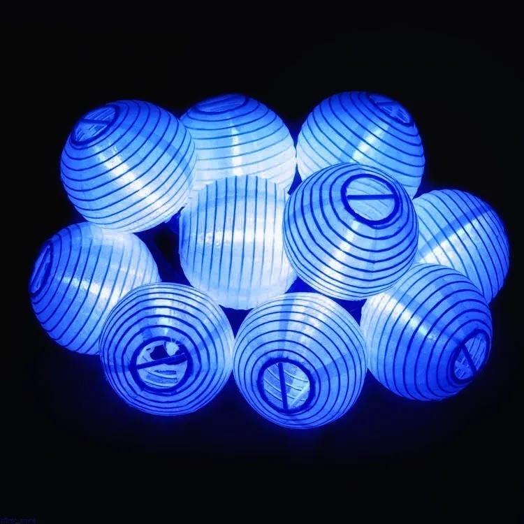 Dcoo 10/20/30LED Солнечные Фонари струнные огни ткань шар Фея рождественское освещение Декор открытый Крытый сад патио украшения